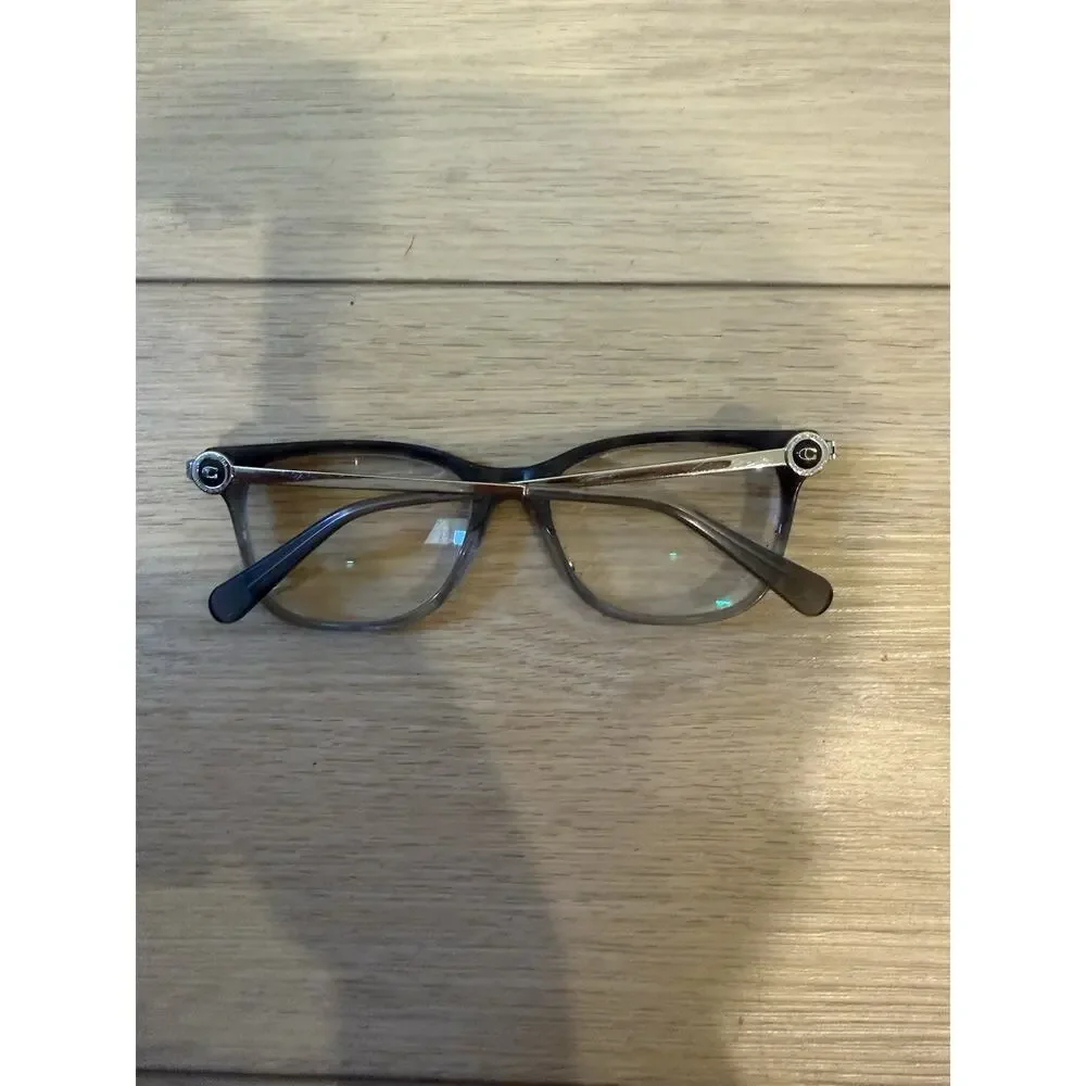 Coach HC 6176 5651 Grey Tortoise Gradient Square Womens Eyeglasses 53-17-140